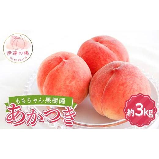 ふるさと納税 もも 福島県 伊達市  2026年出荷分先行予約 福島県産 あかつき 約3kg (7〜12玉) ももちゃん果樹園 自慢の桃 伊達の桃 桃 フルーツ 果物 もも モ…の画像