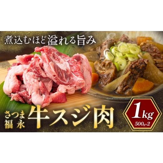 ふるさと納税 牛肉 鹿児島県 さつま町 さつま福永牛 スジ肉 500g × 2パック 福永畜産[30日以内に出荷予定(土日祝除く)] 鹿児島県 さつま町 和牛 福永牛 ス…