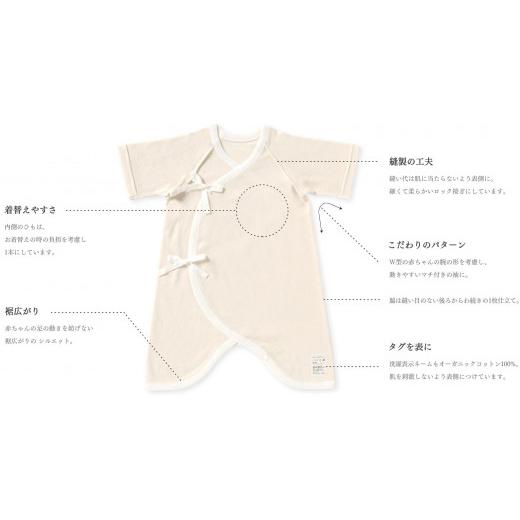 ふるさと納税 服 子ども 新潟県 佐渡市 プリスティン・22世紀ベビーコンビ肌着2枚セット_7