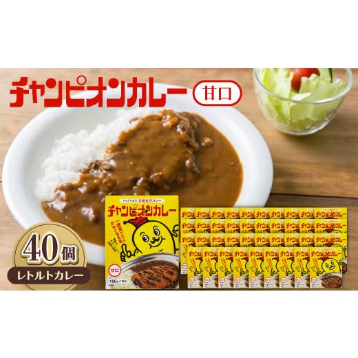 ふるさと納税 加工品等 レトルト 石川県 野々市市 チャンピオンカレーレトルト甘口180g×40個セット_カレー チャンカレ レトルトカレー 甘口 美味しい 人気 名…の画像