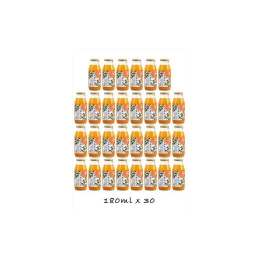 ふるさと納税 果汁飲料 みかん 神奈川県 小田原市  定期便 （2カ月ごと全6回） 小田原産江之浦みかん１００％ストレートジュース１８０ml３０本の画像
