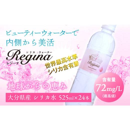 ふるさと納税 水・ミネラルウォーター 500mL〜999mL 大分県 玖珠町 シリカウォーター Regina(レジーナ)24本 525ml × 24本 (1ケース)