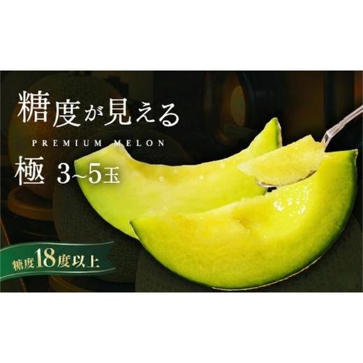 ふるさと納税 メロン メロン青肉 茨城県 鉾田市 メロン めろん ＼糖度18度以上 / 極 エルソルメロン 3〜5玉 |メロン エルソルメロン おすすめ 人気 国産 茨…