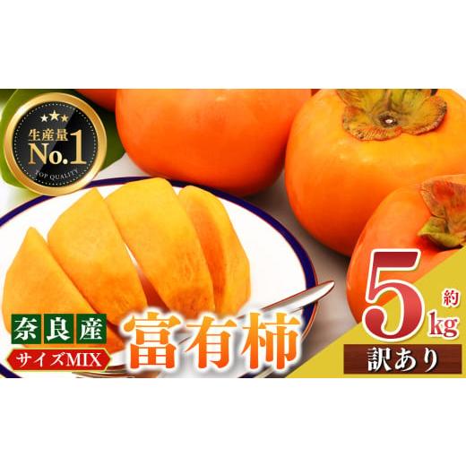 ふるさと納税 果物類 柿 奈良県 五條市 富有柿 訳あり サイズMIX 約 5kg | フルーツ くだもの 果物 柿 かき カキ 富有柿 奈良県 五條市 果実 10月 11月 12月 …