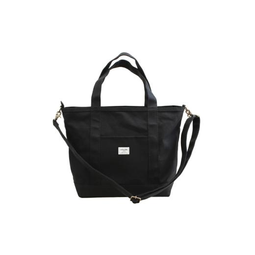 ふるさと納税 カバン トートバッグ 兵庫県 朝来市 (7)ショルダー付き2WAYトート L オールブラック AS2D14-7 HYLON (7)オールブラック AS2D14-7