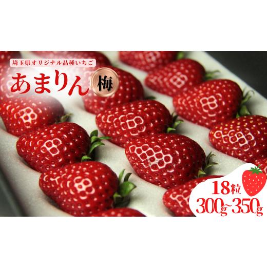 ふるさと納税 いちご 埼玉県 加須市 発送1月〜 先行受付 あまりん(梅)300〜350g 苺 いちご イチゴ (梅)18粒 300〜350g
