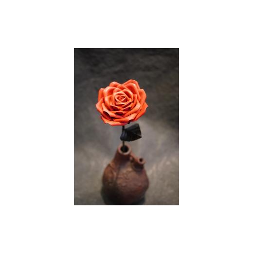 ふるさと納税 雑貨・日用品 奈良県 葛城市 Eterna -Leather Rose- カラー 赤 / 国産 革 レザー ローズ バラ 造花 アートフラワー 小物 インテリア 記念日 プ…