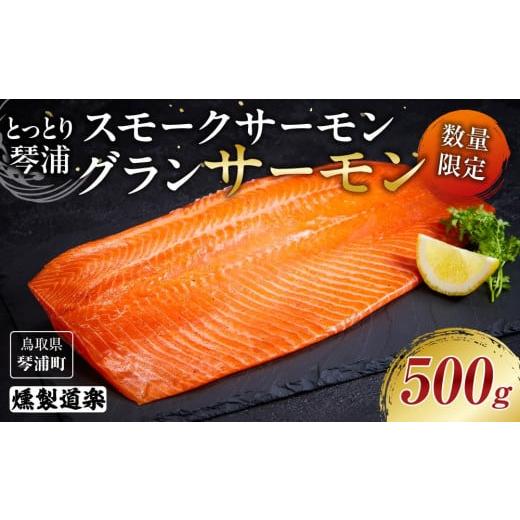 ふるさと納税 魚貝類 サーモン 鳥取県 琴浦町 数量限定 スモークサーモン とっとり 琴浦 グランサーモン 500g