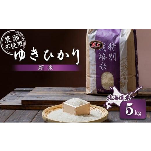 ふるさと納税 米 北海道 羽幌町 2025年産 北海道産 ゆきひかり 5kg (無化学肥料・農薬不使用)| お米 米 白米 精米 ふるさと納税 北海道 オンライン申請 美…