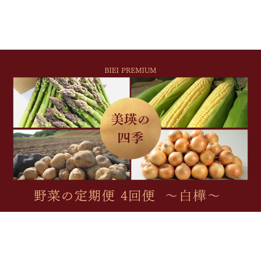ふるさと納税 セット・詰合せ 北海道 美瑛町 先行予約 <令和8年産 > 美瑛の四季 野菜 定期便 白樺 4回便 セット 詰め合わせ | アスパラ とうもろこし …