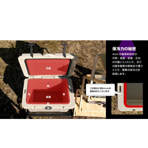 ふるさと納税 アウトドアグッズ クーラーボックス 大阪府 河内長野市 ハードクーラーボックス 35QT ベージュ(W559) 35QT ベージュ(W559)の画像