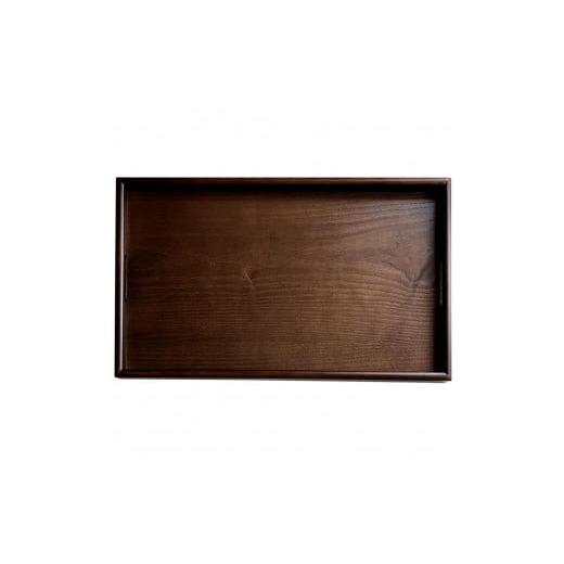 ふるさと納税 木工品・竹工品 和歌山県 上富田町 紀州漆器 約60cm 木製 長手盆 お盆[コクタン調] 二尺 大きな 大きい トレー[YS11] コクタン調