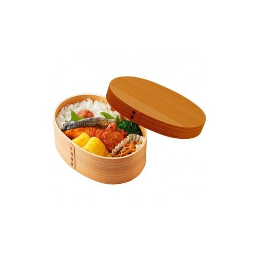 ふるさと納税 食器・グラス 弁当箱 和歌山県 上富田町 [ライトブラウン]曲げわっぱ 弁当箱 一段 カラー 紀州漆器 伝統工芸[YS131] ライトブラウン