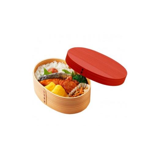 ふるさと納税 食器・グラス 弁当箱 和歌山県 上富田町 [チェリーピンク]曲げわっぱ 弁当箱 一段 カラー 紀州漆器 伝統工芸[YS133] チェリーピンク