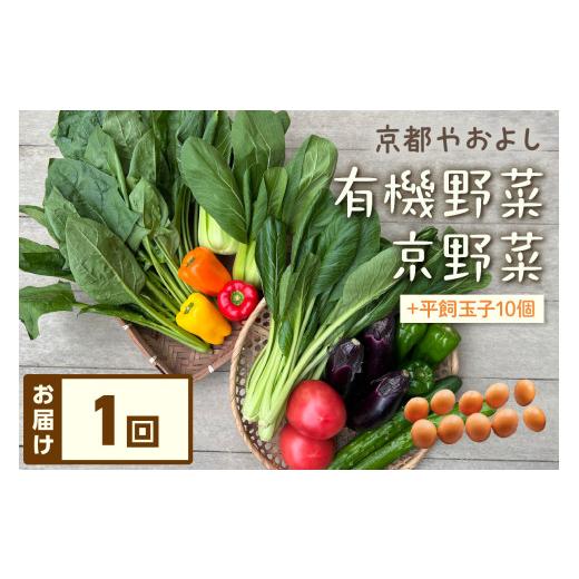 ふるさと納税 セット・詰合せ 京都府 京丹後市 有機野菜・京野菜の『京都やおよし』のお野菜＆平飼玉子10個の詰め合わせ｜野菜 やさい 有機 オーガニック 農薬…_1