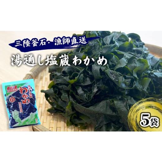ふるさと納税 のり・海藻 わかめ 岩手県 釜石市 fc-72-001 三陸釜石・漁師直送 湯通し塩蔵わかめ(100g×5袋) 両石港 隆丸 塩蔵わかめ 100g×5袋