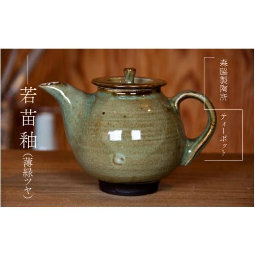 ふるさと納税 食器・グラス 島根県 邑南町 ティーポット:若苗釉(薄緑ツヤ) 若苗釉(薄緑ツヤ)