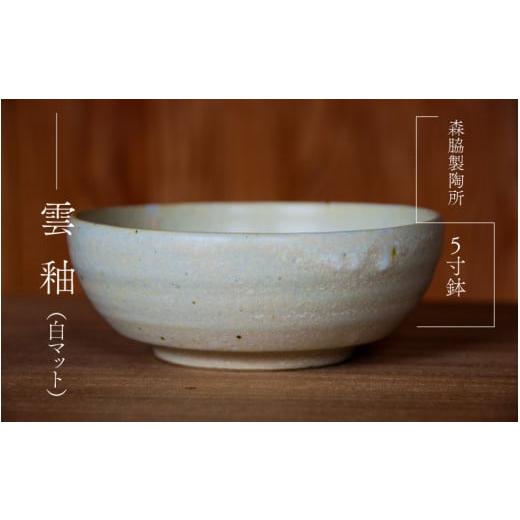 ふるさと納税 食器・グラス 小皿 島根県 邑南町 5寸鉢 : 雲釉(白マット) 雲釉(白マット)