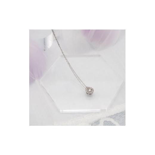 ふるさと納税 アクセサリー ネックレス 山梨県 昭和町 PT900／PT850 0.14ct ダイヤモンド ペンダントネックレス　HH-019718 SWBT001-PT_4