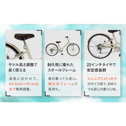 ふるさと納税 自転車 シティサイクル 京都府 京都市  COFFRET コフレ22インチ 6段変速 パープル ［ 京都 自転車 ブランド メーカー 子供用 シティサイクル お…_5