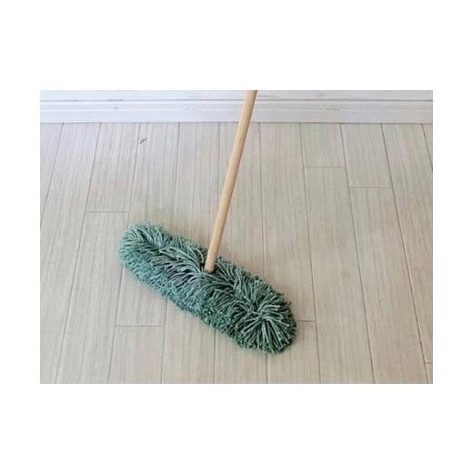 ふるさと納税 雑貨・日用品 兵庫県 朝来市 &lt;むろの屋&gt; モコモコ省スペースモップミニ用 替え糸 モスグリーン 日用品 掃除 用品 モップ 最高級 マイクロ…