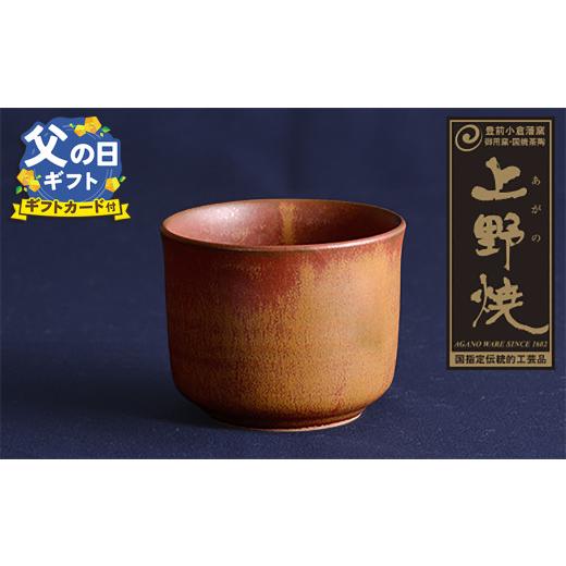 ふるさと納税 陶磁器・漆器・ガラス 福岡県 福智町 Z28-08R02 父の日ギフト 上野焼 酎杯(茶/鉄釉) 父の日発送