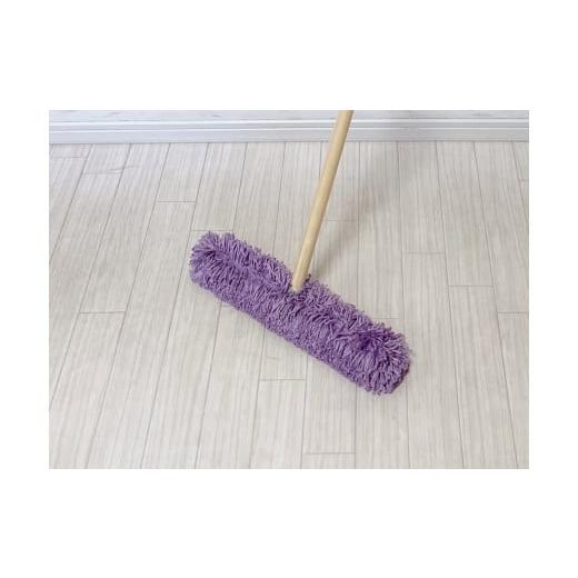 ふるさと納税 雑貨・日用品 兵庫県 朝来市 &lt;むろの屋&gt; モコモコ省スペースモップレギュラー用 替え糸 パープル 日用品 掃除 用品 モップ 最高級 マイク…