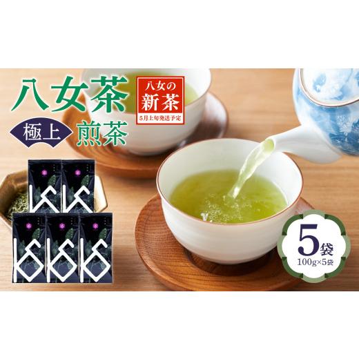 ふるさと納税 お茶類 緑茶（茶葉・ティーバッグ） 福岡県 八女市  2026年新茶 八女茶 極上煎茶 100g×5袋 茶 お茶 新茶 八女茶 煎茶 緑茶 極上 福岡県 八女市の画像