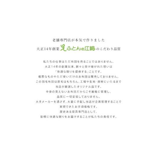 ふるさと納税 タオル・寝具 掛け布団 福岡県 久留米市 羽毛布団　ハンガリーホワイトダック93％　DP400　シングル（無地ネイビー）_Qc071-ny シングル（無地ネ…_3