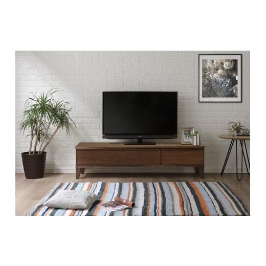 ふるさと納税 家具 収納家具 福岡県 大川市 大川家具 幅153cm テレビボード ウォールナット -leo-レオ ウォールナット