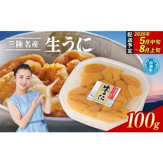 ふるさと納税 ウニ 岩手県 山田町 2026年先行予約 ミョウバン不使用 三陸産 長根水産 生うに 100g 1パック 無添加ウニ 瓶入り ウニ キタムラサキウニ 沖縄・…