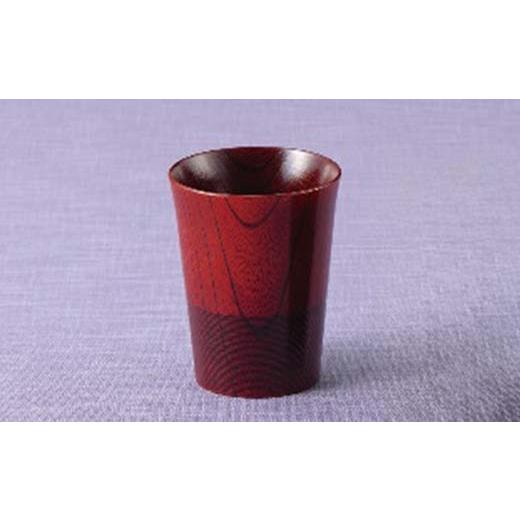 ふるさと納税 陶磁器・漆器・ガラス 石川県 加賀市 山中塗 トールカップ 朱 漆器 カップ 天然木 漆塗 F6P-2434の画像