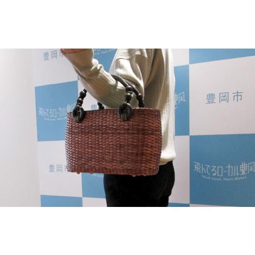 ふるさと納税 民芸品・工芸品 兵庫県 豊岡市 かごバッグ 柳かご（大