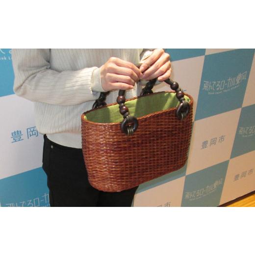ふるさと納税 民芸品・工芸品 兵庫県 豊岡市 かごバッグ 柳かご（大