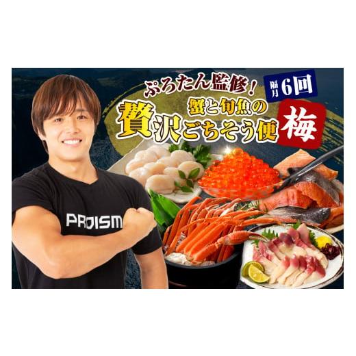 ふるさと納税 魚貝類 鮭 北海道 えりも町 隔月 ぷろたん監修 蟹と旬魚の贅沢ごちそう便6回 梅 er018-076