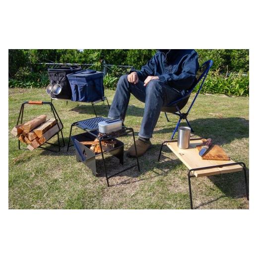 ふるさと納税 アウトドアグッズ 和歌山県 和歌山市 Takibit385+Takibi アイアン 焚き火台 スタンド 4〜5人用の画像