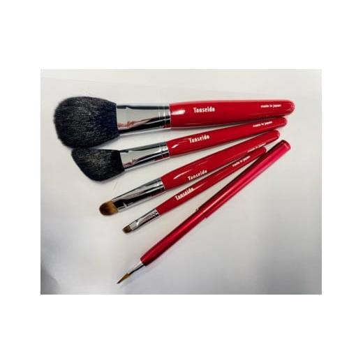 ふるさと納税 美容 広島県 熊野町 熊野化粧筆 グレイスセット(軸色:赤) 熊野化粧筆 グレイスセット(軸色:赤)