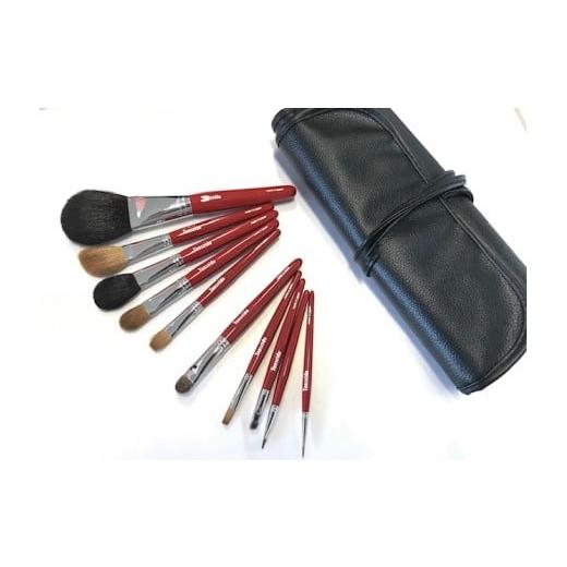 ふるさと納税 美容 広島県 熊野町 熊野化粧筆 ラグジュアリセット(軸色:赤) 熊野化粧筆 ラグジュアリセット(軸色:赤)