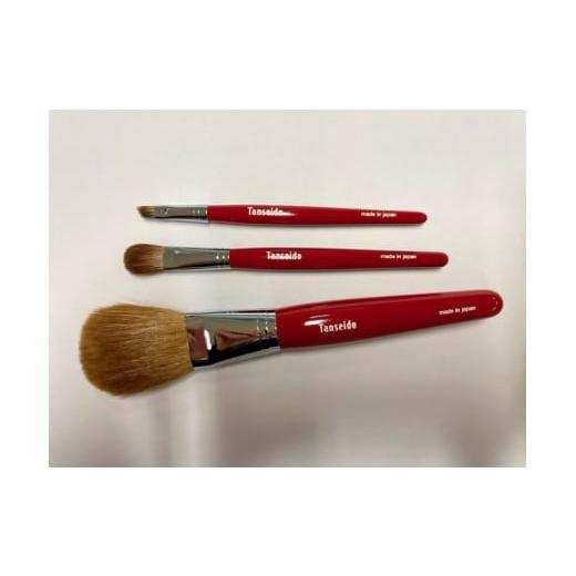 ふるさと納税 美容 広島県 熊野町 熊野化粧筆 マスクメイクセット(軸色:赤) 熊野化粧筆 マスクメイクセット(軸色:赤)