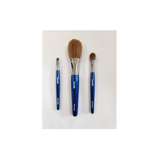 ふるさと納税 美容 広島県 熊野町 熊野化粧筆 マスクメイクセット(軸色:青) 熊野化粧筆 マスクメイクセット(軸色:青)