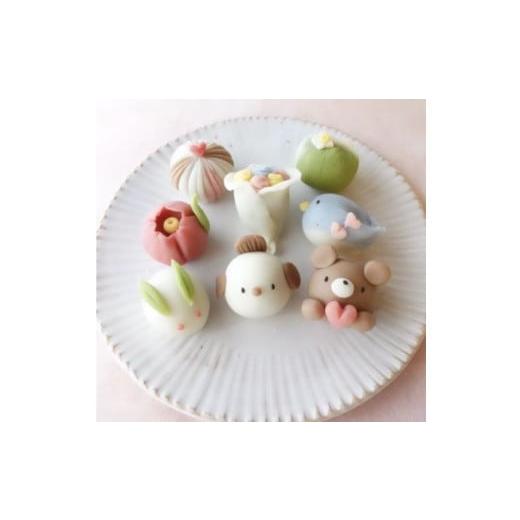 ふるさと納税 和菓子 生菓子 山口県 山口市 B086 定期便 可愛い練り切り菓子8個（春夏秋冬年4回）_1