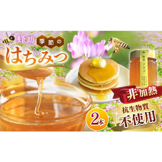 ふるさと納税 加工品等 はちみつ 兵庫県 上郡町  抗生物質不使用 非加熱 蜂助の季節のはちみつセット 240g×2本 | 季節 はちみつ 採蜜 養蜂 無抗生物質 非加熱…の画像