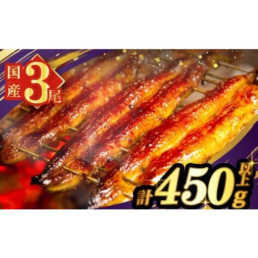 ふるさと納税 うなぎ 宮崎県 都農町 令和8年2月発送 うなぎ蒲焼3尾(さんしょう・たれ付き)計450g以上 鰻 魚 魚介 加工品 国産_T026-014-02 令和8年2月発送