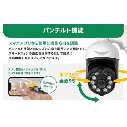 ふるさと納税 TV・オーディオ・カメラ 三重県 鈴鹿市 みてるちゃん5Plus2 白 防犯カメラ 監視カメラ 屋外 家庭用 WTW-EGDRY388GWX2_4
