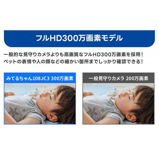 ふるさと納税 TV・オーディオ・カメラ 三重県 鈴鹿市 屋内防犯カメラ ベビーやペット見守りカメラ みてるちゃん WTW-IPW108JC3_5