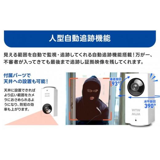 ふるさと納税 TV・オーディオ・カメラ 三重県 鈴鹿市 屋内防犯カメラ ベビーやペット見守りカメラ みてるちゃん WTW-IPW108JC3_6