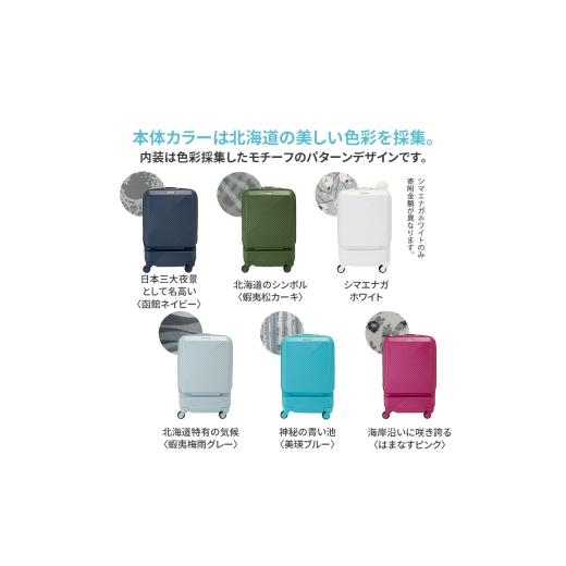 ふるさと納税 カバン 北海道 赤平市 スーツケース 最短 7日以内配送 Brush 北海道 カラーパレット LTD ポケット 37L CABIN_No.5802077 シマエナガホワイト キ…_4