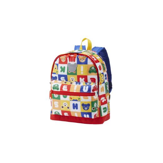 ふるさと納税 カバン リュック 大阪府 八尾市 O102 ミキハウス パズルブロックシリーズリュック Sサイズ(マルチ) マルチ