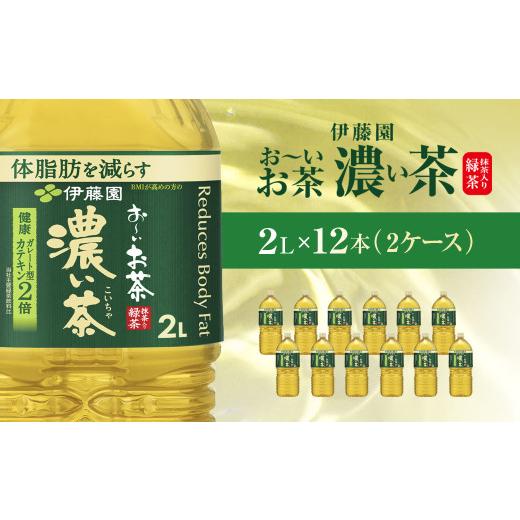 ふるさと納税 お茶類 千葉県 香取市 伊藤園 おーいお茶 濃い茶2L 12本(2ケース) / お〜いお茶 お茶 茶 濃い茶 おちゃ 緑茶 ペットボトル飲料 ペットボトル ケ…
