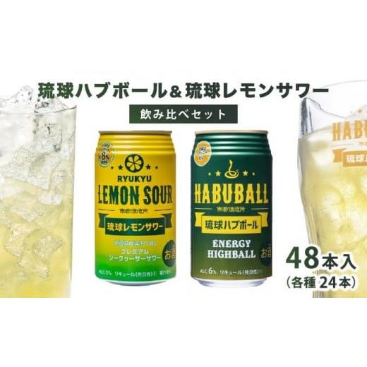 ふるさと納税 焼酎 沖縄県 南城市 琉球レモンサワー350ml&琉球ハブボール350ml 48缶セット I 琉球ハブボール 琉球レモンサワー リキュール サワー ご当地 …